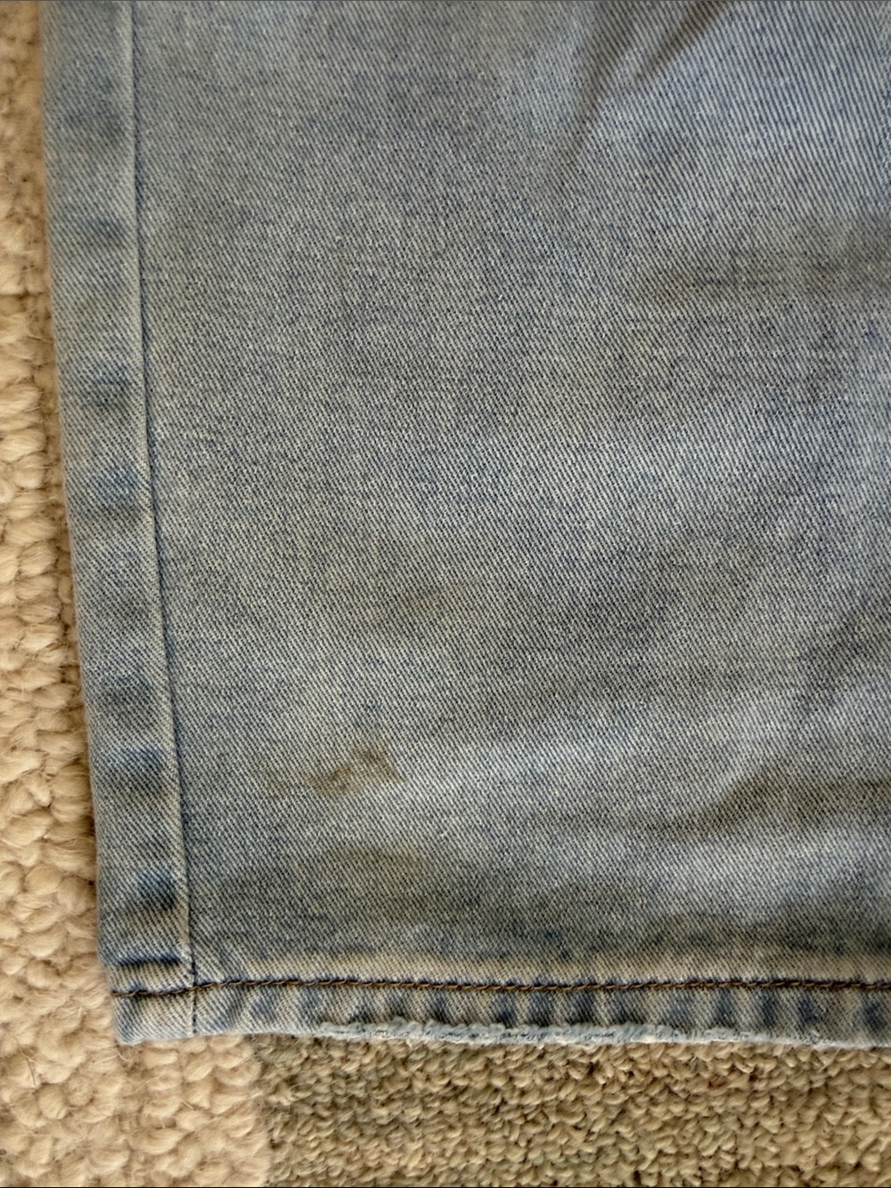 Light Blue Distressed Denim Jeans - Picture 4 of 8
